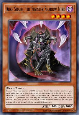 Duke Shade, the Sinister Shadow Lord SR06-EN003
