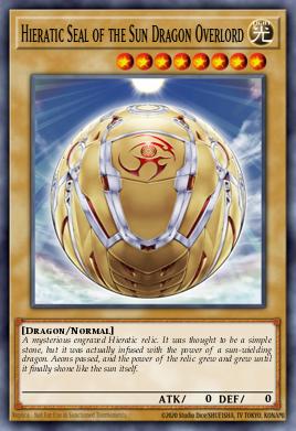 Hieratic Seal of the Sun Dragon Overlord GAOV-EN002