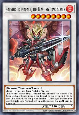 Ignister Prominence, the Blasting Dracoslayer PGL3-EN062