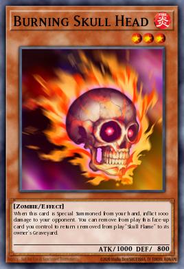 Burning Skull Head WB01-EN003
