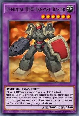 Elemental HERO Rampart Blaster SGX1-ENA23