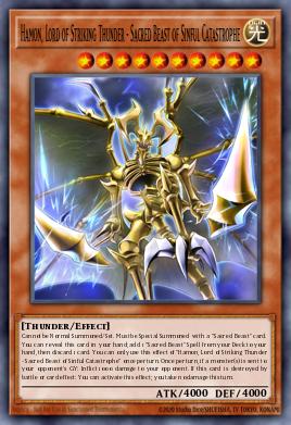 Hamon, Lord of Striking Thunder - Sacred Beast of Sinful Catastrophe CORI-EN006