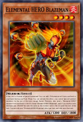 Elemental HERO Blazeman WSUP-EN032