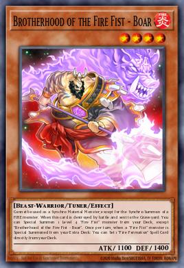 Brotherhood of the Fire Fist - Boar JOTL-EN026