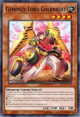 Geminize Lord Golknight BODE-EN032