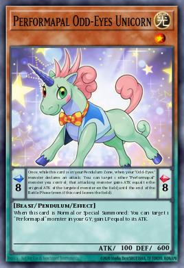 Performapal Odd-Eyes Unicorn SHVI-EN004