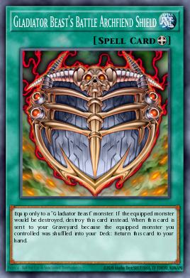 Gladiator Beast's Battle Archfiend Shield AP03-EN022