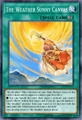 The Weather Sunny Canvas SPWA-EN039