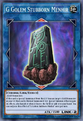 G Golem Stubborn Menhir BLCR-EN043